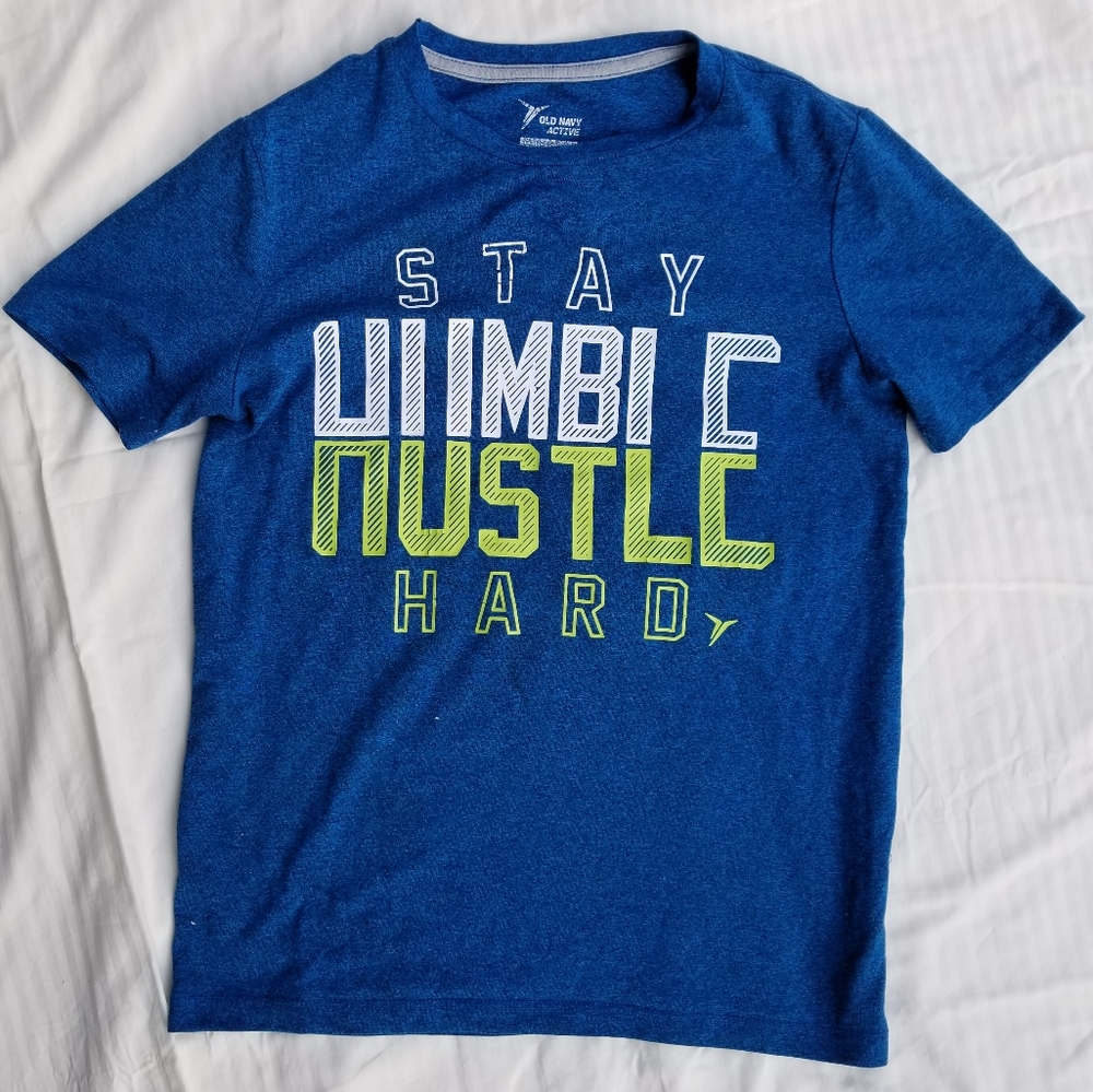 Old Navy Active STAY HUMBLE HUSTLE HARD T-shirt - Picture 2 of 8